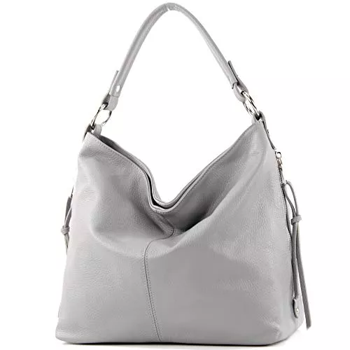 modamoda de Taschen & Rucksäcke modamoda de Damen Schultertasche, Leder T160