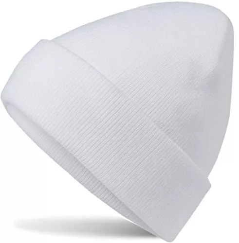 Hatsatar Hüte & Mützen Hatstar Wintermütze | Damen Beanie Mütze | Herren Feinstrick Beanie | für Frauen Männer Unisex | Cuffed Hats Weich & Warm