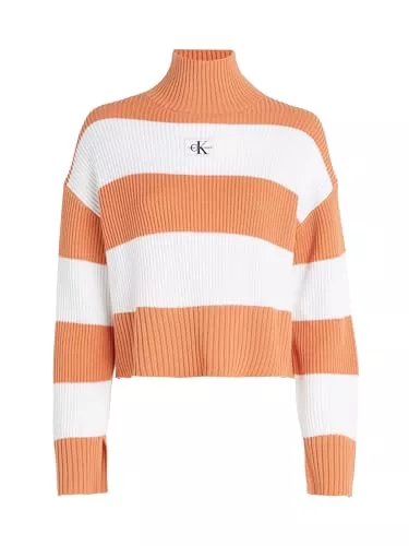 Calvin Klein Jeans Pullover & Strickmode Calvin Klein Jeans Damen Label Chunky Sweater Pullover