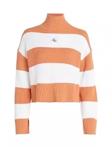 Calvin Klein Jeans Pullover & Strickmode Calvin Klein Jeans Damen Label Chunky Sweater Pullover