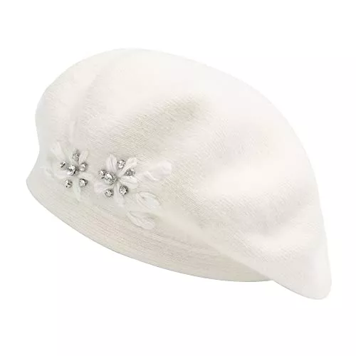 ZLYC Hüte & Mützen ZLYC Damen Wolle Baskenmütze Klassische Französischen Barett Warm Beret Mütze