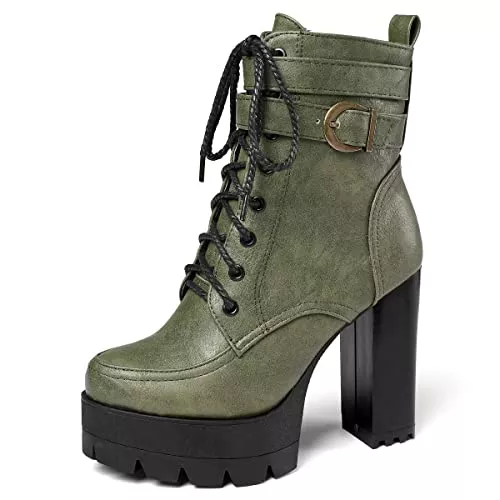 Zoducaran Stiefel Zoducaran Damen Mode Plateau Stiefel