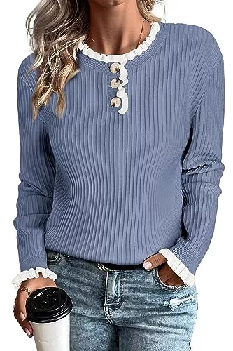 Arach&Cloz Pullover & Strickmode Arach&Cloz Pullover Damen Strickpullover Herbst Winterpullover Casual Winter Warm Strickpulli Sweater