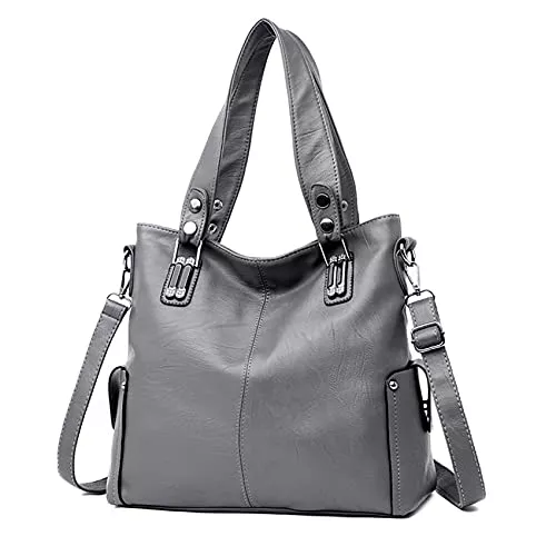 Sacmill Taschen & Rucksäcke Sacmill Damen Handtaschen Leder Geldbörsen Große Tote Messenger Schulter Crossbody Borse Hobo Designer Umhängetasche Tasche