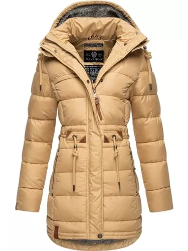 Navahoo Jacken Navahoo Damen Wintermantel Steppmantel Winterjacke Kurzmantel warm gefüttert abnehmbare Kapuze Daliee XS-XXL
