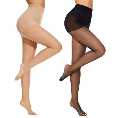 Mesing Socken & Strümpfe Mesing Damen Strumpfhosen Transparent Reißfest FeineStützstrumpfhose Shaper Silk Strumpfhose 1/2/3er Pack