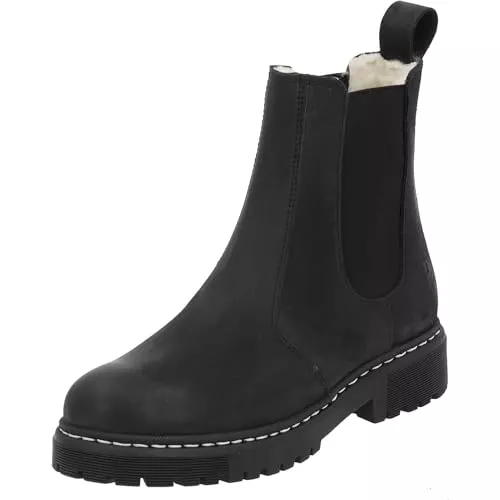 Palado Stiefel Palado Damen Chelsea Boots Alicudi - gefütterte Stiefeletten für Frauen - elegante Winterschuhe aus feinstem Echtleder - bequeme Winterstiefel mit Absatz