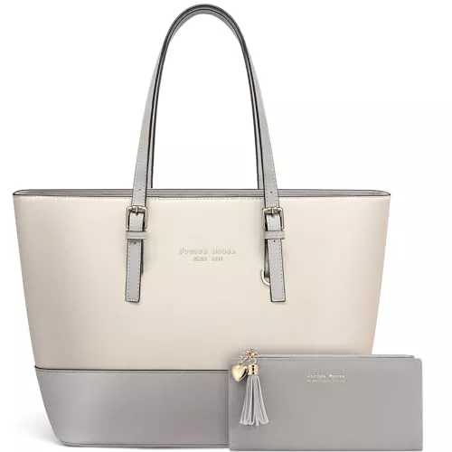 Jocose Moose Taschen & Rucksäcke Jocose Moose Damen Handtasche Shopper Elegant Damen Tasche für Büro Schule Einkauf, Geschenk mit einer Damen Geldbörse