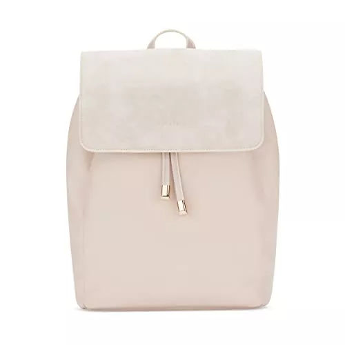 Expatrié Taschen & Rucksäcke Expatrié Rucksack Damen Elegant Schwarz - Estelle - Moderner Kleiner Tagesrucksack für City, Business & Uni - Kunstleder Damenrucksack Klein - Wasserabweisend