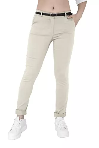 JOPHY &amp; CO. Hosen JOPHY &amp; CO. Elastische Damen-Chino-Hose mit Gürtel (Artikelnummer: 3008)