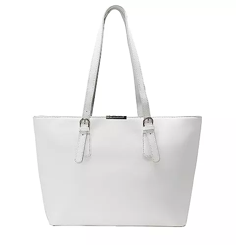 DAVID JONES Taschen & Rucksäcke David Jones - Damen Shopper Handtasche - Frau Henkeltasche Große Tote PU Leder - Tasche Schultertasche Büro Schule Einkauf Shopping Bag - Large Aktentasche Arbeitstasche A4 Laptop Elegant