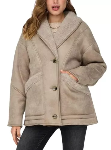 ONLY Mäntel ONLY Damen ONLYLVA Faux Suede Bonded Coat OTW Outwear