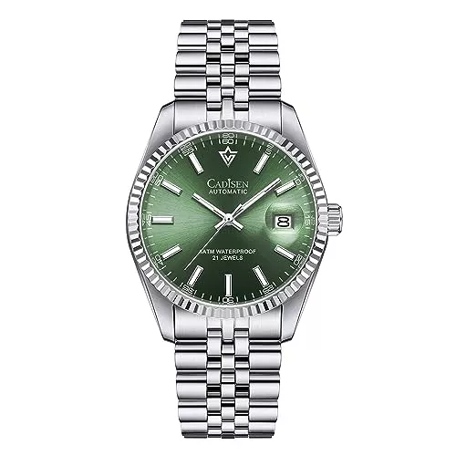 FINNIAN Uhren FINNIAN CADISEN Automatik Uhr Herren Mechanische 38MM Saphirglas Und Edelstahlarmband Automatikuhr