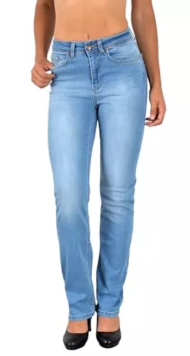ESRA Jeans ESRA Jeans Damen High Waist Jeans Damen Stretch Damen Jeans Straight Plus Size G200