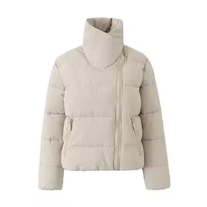 Generisch Jacken Damen Winter-Stehkragen, solider Reißverschluss für Baumwollmantel, lässige kurze Jacke