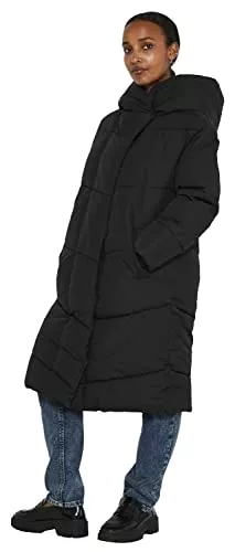 Noisy may Mäntel Noisy May NMTally Long Jacket Frauen Wintermantel schwarz Basics, Streetwear