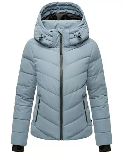 MARIKOO Jacken MARIKOO Damen Winterjacke Steppjacke warm mit abnehmbarer Kapuze Samuiaa XVI XS-XXL