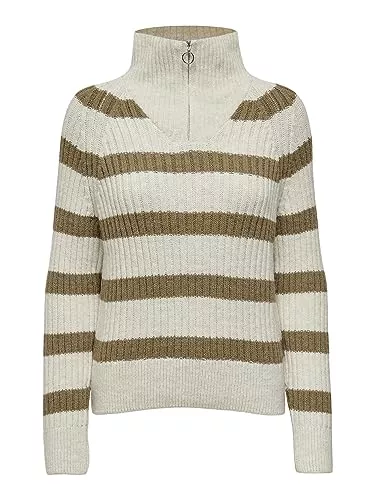 ONLY Pullover & Strickmode ONLY Female Strickpullover High Neck Zip Strickpullover