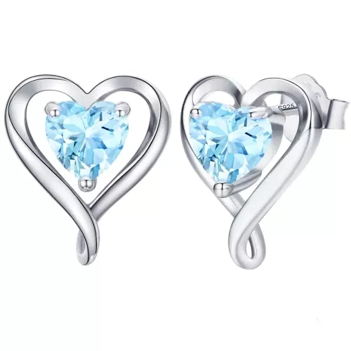 LAVUMO Schmuck LAVUMO Ohrringe Silber 925 Rosegold Gold Damen Ohrstecker Set Geschenke für Frauen Freundin Mama Beste Freundin Mutter Oma zum Geburtstag Valentinstag Weihnachten Schmuck Damen Kleine Geschenke