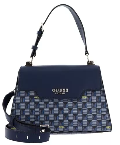GUESS Taschen & Rucksäcke GUESS Hallie Top Handle Flap Blue Logo
