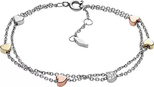 Fossil Schmuck Fossil Damen Tri-Tone | Ohrstecker | Ohrringe | Halskette | Armband