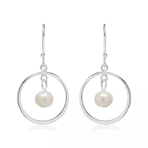 Unique Sports Schmuck Ohrhänger 925er Silber Süßwasserperlen