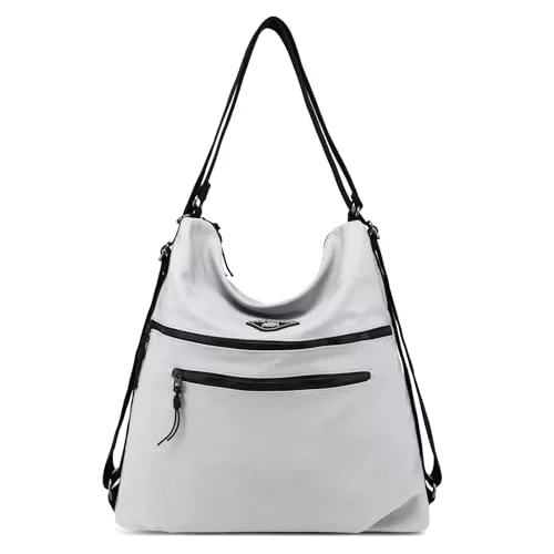 Travistar Taschen & Rucksäcke Travistar Damen Rucksack Tasche 2 in 1 - Handtasche Rucksacktasche Groß Damen Umhängetasche Wasserdicht Nylon Schultertasche Hobo Bag Crossbody Bag für Schule Shopping Reisen sportlich