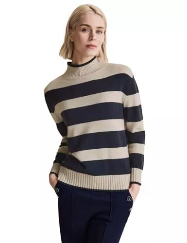 Street One Pullover & Strickmode Street One Damen Strickpullover Gestreift
