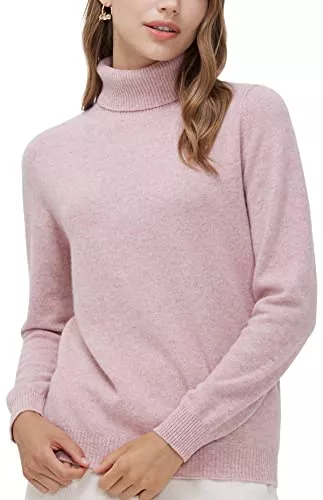 LINY XIN Pullover & Strickmode LINY XIN Damen 100% Merinowolle Rollkragenpullover Herbst Winter Warmer Weicher Langarm Strick Elegantpullover