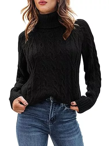 Breampot Pullover & Strickmode Breampot Pullover Damen Casual Strickpullover Winter Rundhals Lose Pulli Warm Outwear Pullover Oberteile