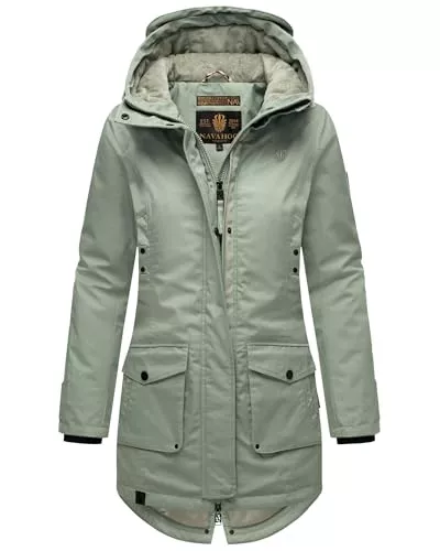 Navahoo Jacken Navahoo Damen Winterjacke warme Winter Jacke mit Teddyfell B951