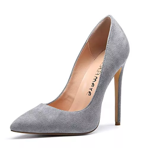 Castamere High Heels Castamere Damen Pumps High Heels Pumps Klassische Spitzen Pfennigabsatz Slip-On Elegant Hochzeit Party Schuhe 12CM Stiletto Heels
