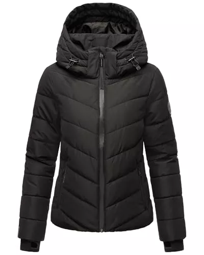 MARIKOO Jacken MARIKOO Damen Winterjacke Steppjacke warm mit abnehmbarer Kapuze Samuiaa XVI XS-XXL