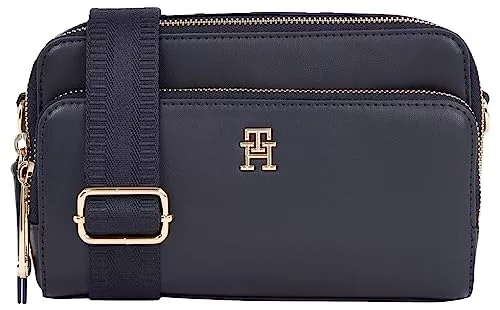 Tommy Hilfiger Taschen & Rucksäcke Tommy Hilfiger Damen Umhängetasche Iconic Camera Bag Solid Mittelgroß