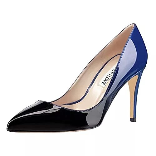 JOY IN LOVE High Heels Joy IN Love Women's Pumps Shoes Middle Heels Pointy Toe Dress Pump Stilettos
