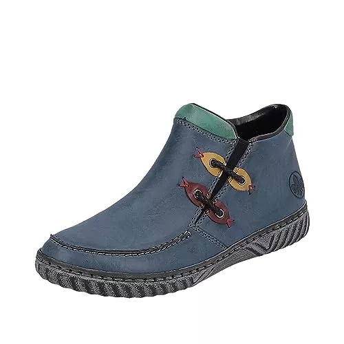 Rieker Flache Schuhe Rieker Damen N0959 Schnürer