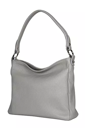 AmbraModa Taschen & Rucksäcke AmbraModa GL35 - Damen Handtasche Schultertasche Umhängetasche aus genarbtem Rindsleder