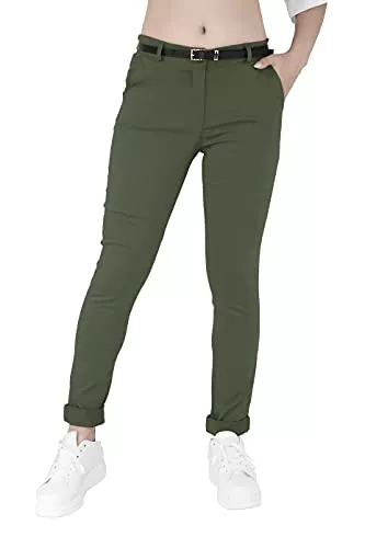 JOPHY &amp; CO. Hosen JOPHY &amp; CO. Elastische Damen-Chino-Hose mit Gürtel (Artikelnummer: 3008)