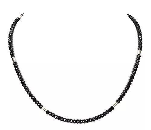 Generic Schmuck Spinell schwarz Kette Halskette