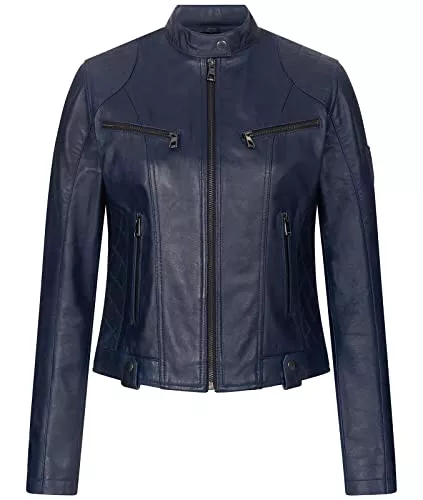 Rock Creek Jacken Rock Creek Damen Lederjacke echt Leder Jacke D-481