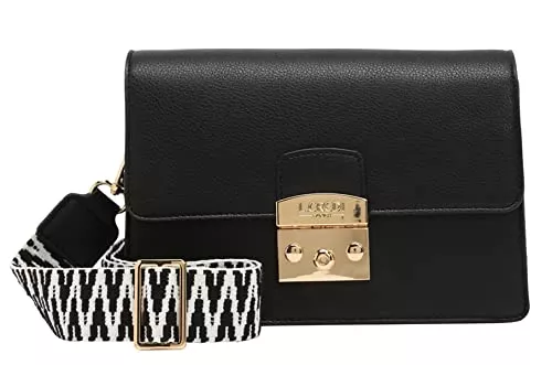 L.CREDI Taschen & Rucksäcke L.CREDI Damen Schultertasche/Umhängetasche KIARA Schwarz Kunstleder