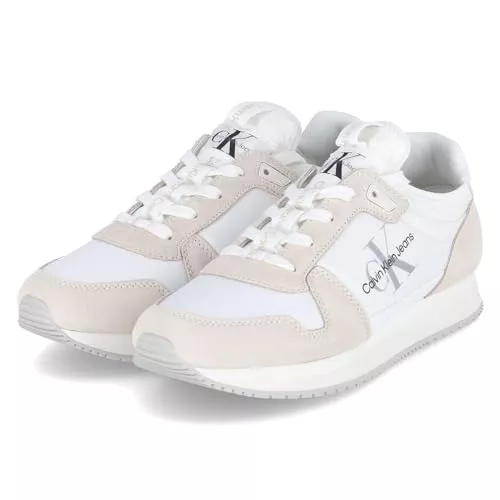 Calvin Klein Jeans Sneaker & Sportschuhe Calvin Klein Jeans Damen Runner Sneaker Sock Laceup Nylon-Leather Sportschuhe