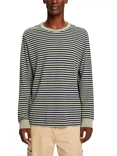 ESPRIT Langarmshirts ESPRIT Gestreiftes Longsleeve aus Baumwolle
