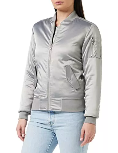 Urban Classics Jacken Urban Classics Ladies Satin Bomber Jacket, Damen Jacke, erhältlich in vielen verschiedenen Farben, Größen XS bis XL