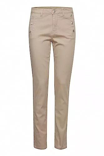 fransa Hosen fransa 20607793 Damen Hose Stoffhose Chinohose mit Stretch Tight Fit Mid Waist