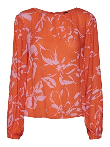 VERO MODA Langarmblusen VERO MODA Damen Vmpolliana Ls WVN Top