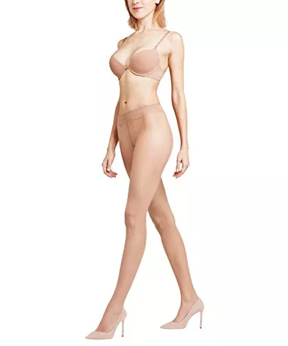 FALKE Socken & Strümpfe FALKE Damen Shelina 12 DEN Strumpfhose ultra transparent leicht glänzend reißfest druckfreier Komfortbund Feinstrumpfhose mit feiner Naht an der Fußspitze feines weiches Material 1 Stück