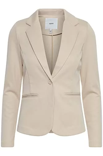 ICHI Blazer ICHI IHKATE Pique BL Damen Blazer Kurzblazer Jacke EIN-Knopf-Blazer mit Stretch