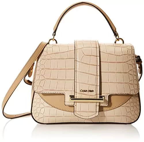 Calvin Klein Taschen & Rucksäcke Calvin Klein Damen Amara Satchel Umhängetasche, Einheitsgröße