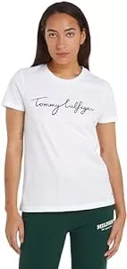 Tommy Hilfiger T-Shirts Tommy Hilfiger Damen T-Shirt Kurzarm Rundhalsausschnitt